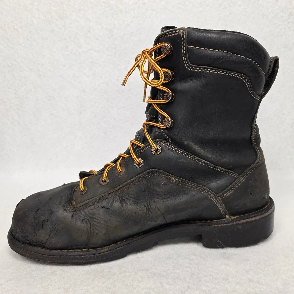 Danner Quarry USA Work Boots Mens 11.5 EE Black Leather Alloy Toe Gore-Tex 17311